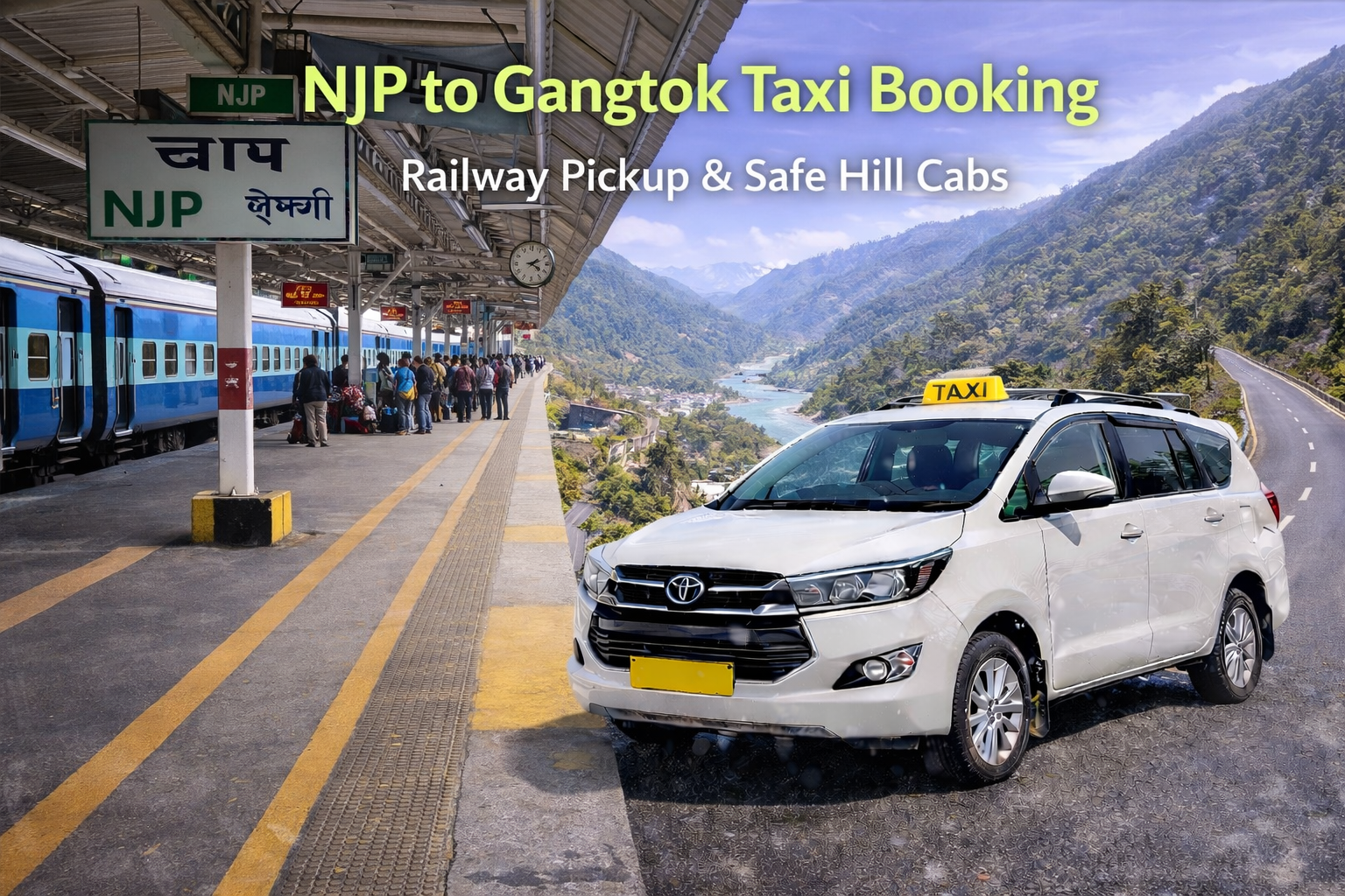 NJP to Gangtok Taxi Booking | Railway Pickup & Safe Hill Cabs